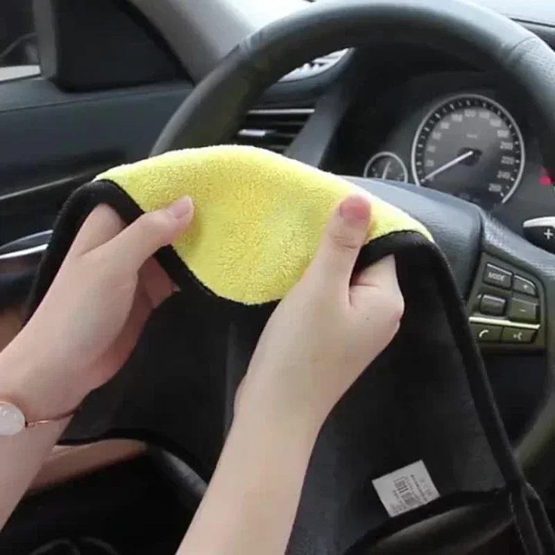 1/5pcs Thicken Car Microfiber  - Microfiber Towel Detailing บทวิจารณ์และราคา