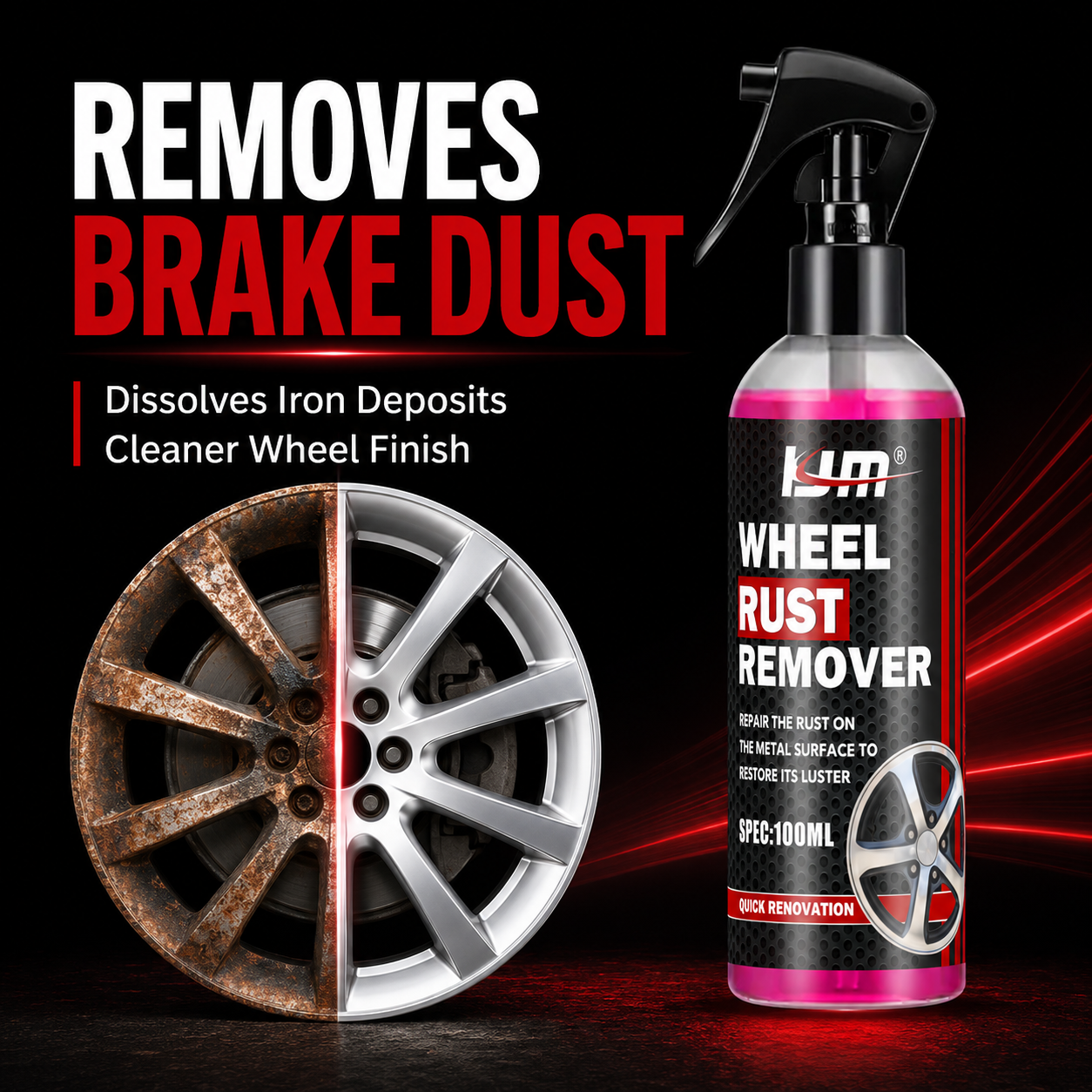 KJM Wheel Cleaner For Car Rims - Wheel Cleaner Alloy บทวิจารณ์และราคา