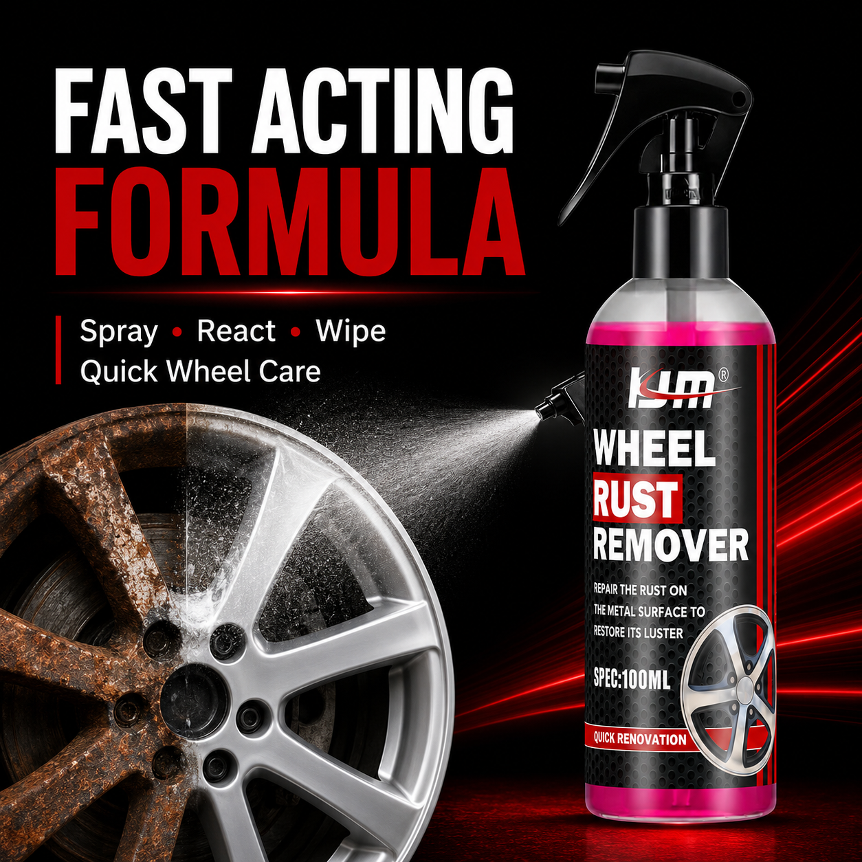 KJM Wheel Cleaner For Car Rims - Wheel Cleaner Alloy บทวิจารณ์และราคา