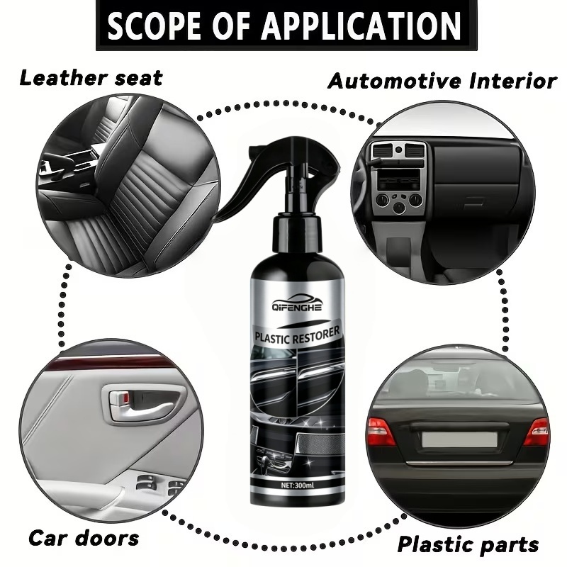 300ml Long-Lasting Plastic Res - Trim Restorer Plastic บทวิจารณ์และราคา