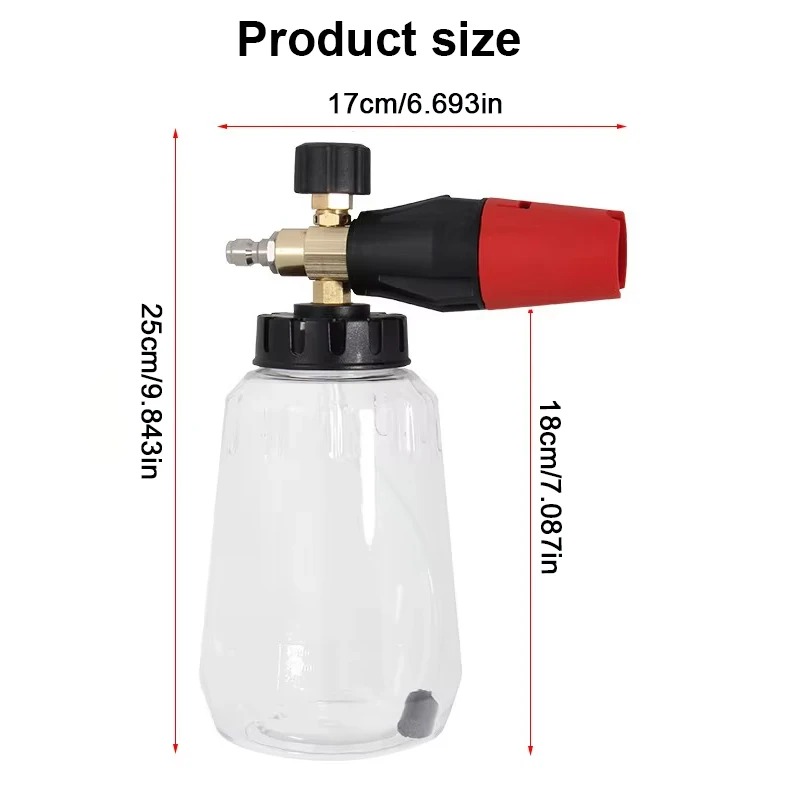 Adjustable Snow Foam Lance 1L  - Foam Cannon Car Wash บทวิจารณ์และราคา