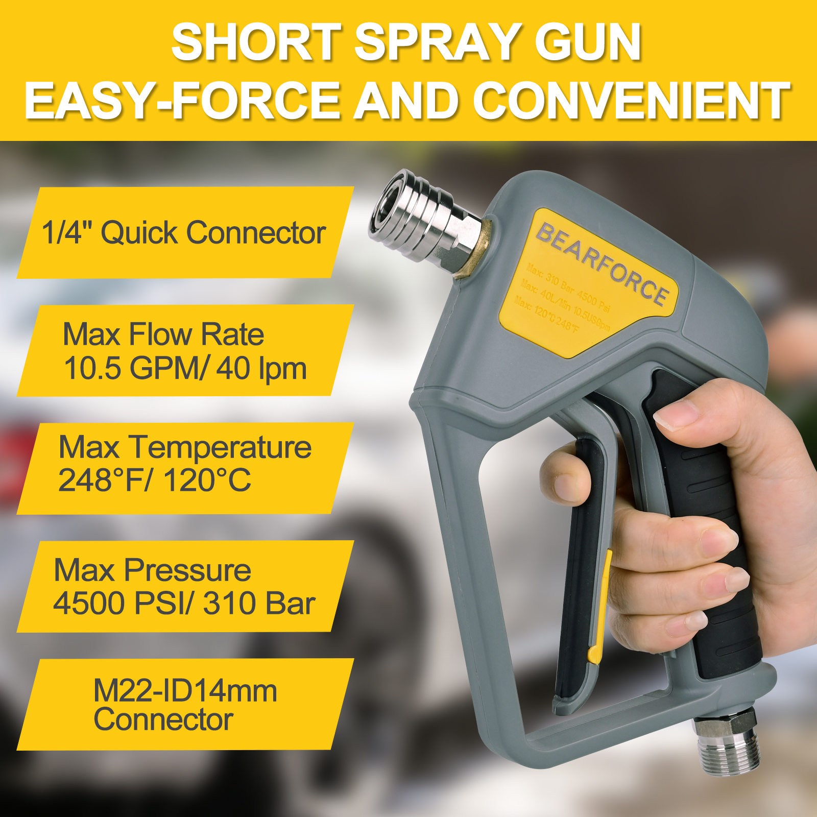 BEAR FORCE Pressure Washer Spr - Pressure Washer Foam Gun บทวิจารณ์และราคา