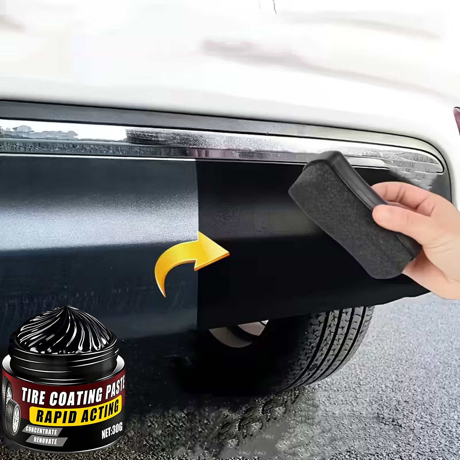 Tire Coating UV Protection Car - Trim Restorer Plastic บทวิจารณ์และราคา